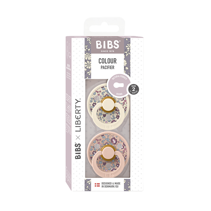 BIBS x Liberty 2 PACK Colour Eloise Latex Blush Mix - Muddy Boots Home UK