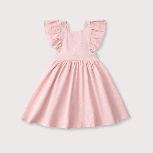Blush Frill Bow Dress