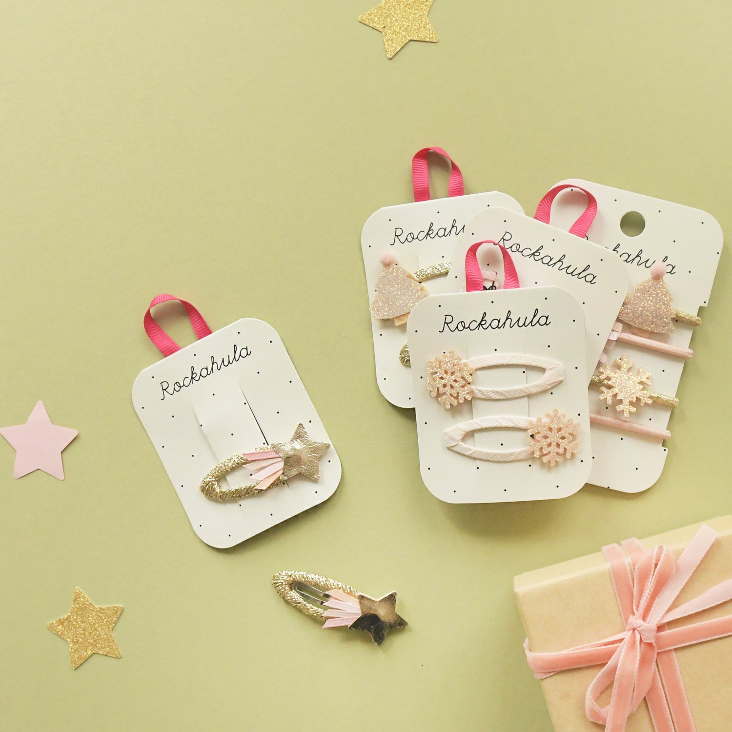 Frosted Shimmer Xmas Tree Clips - Muddy Boots Home UK