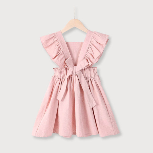 Blush Frill Bow Dress