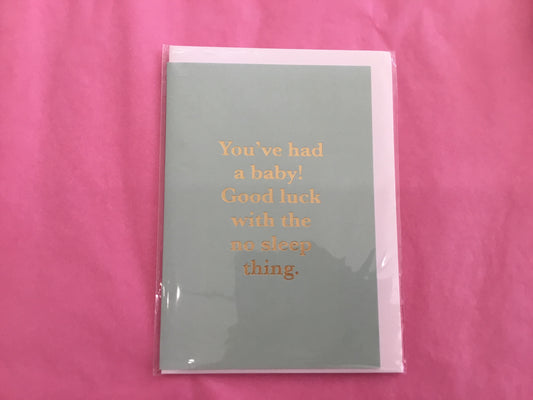 ‘You’ve had a baby!’ Card - Muddy Boots Home UK