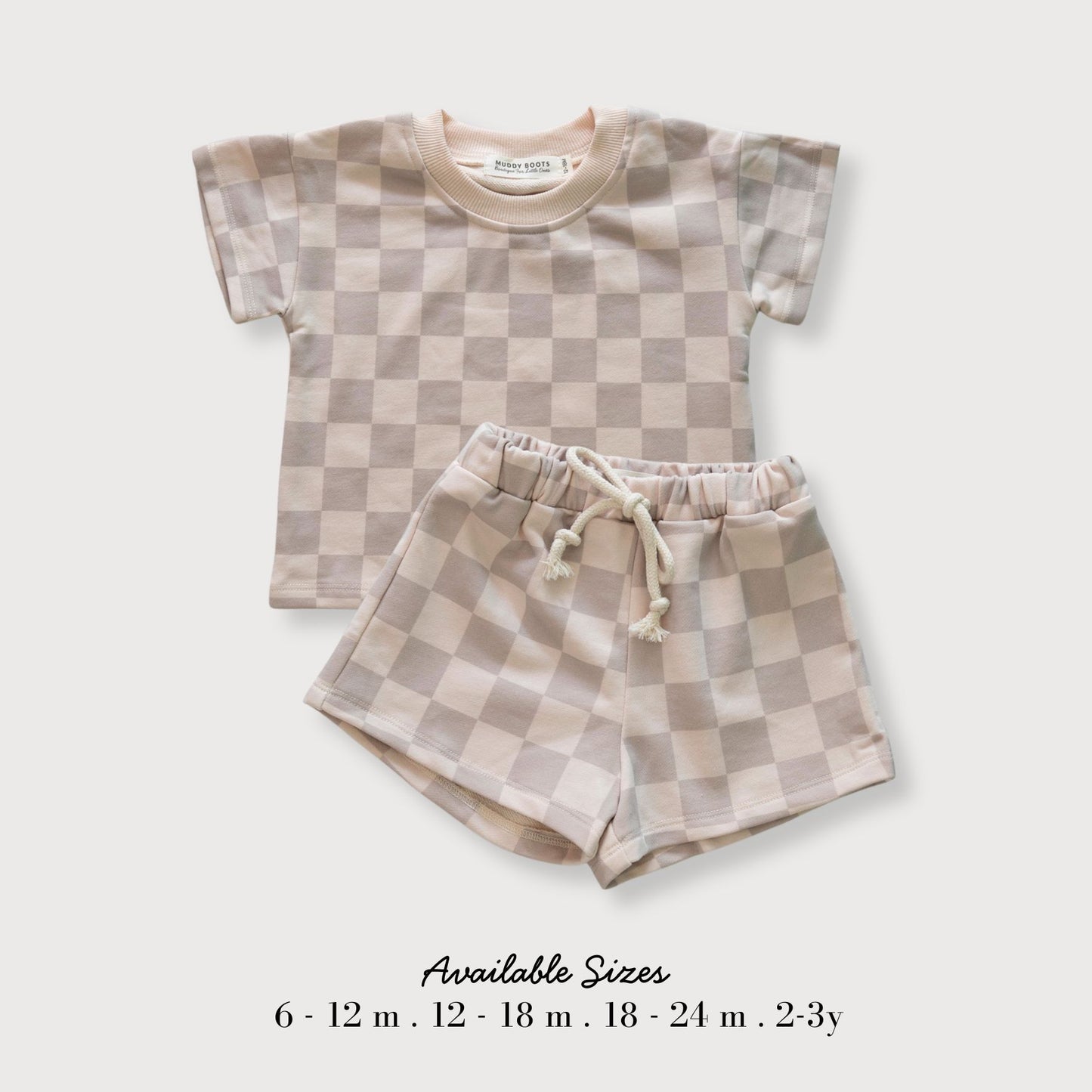 Neutral Checkerboard Set