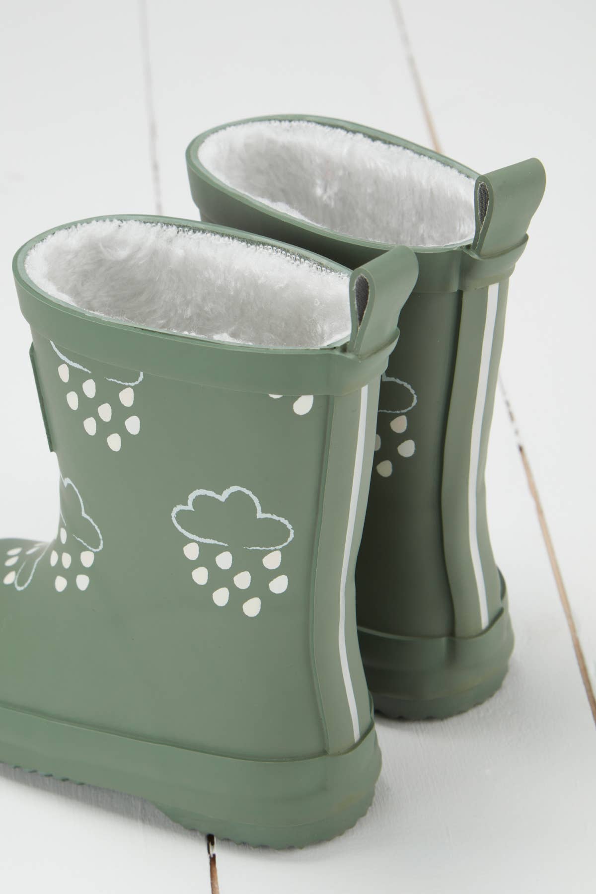 Khaki Green Colour-Changing Kids Wellies - Muddy Boots Home UK