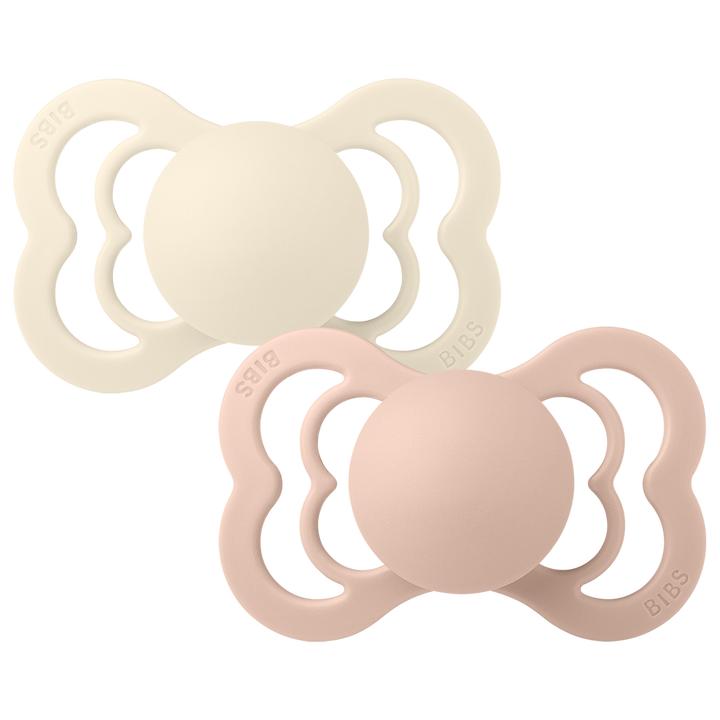 BIBS Supreme 2 PACK Silicone Ivory/Blush - Muddy Boots Home UK