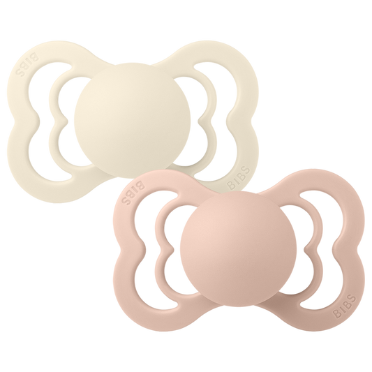 BIBS Supreme 2 PACK Silicone Ivory/Blush - Muddy Boots Home UK