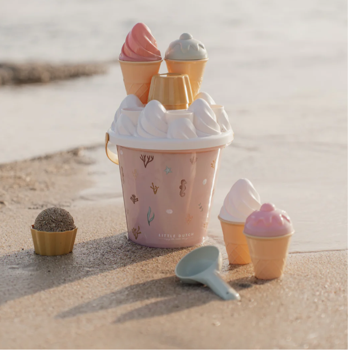 Little Dutch Ice cream Bucket Set- Ocean Dreams Pink