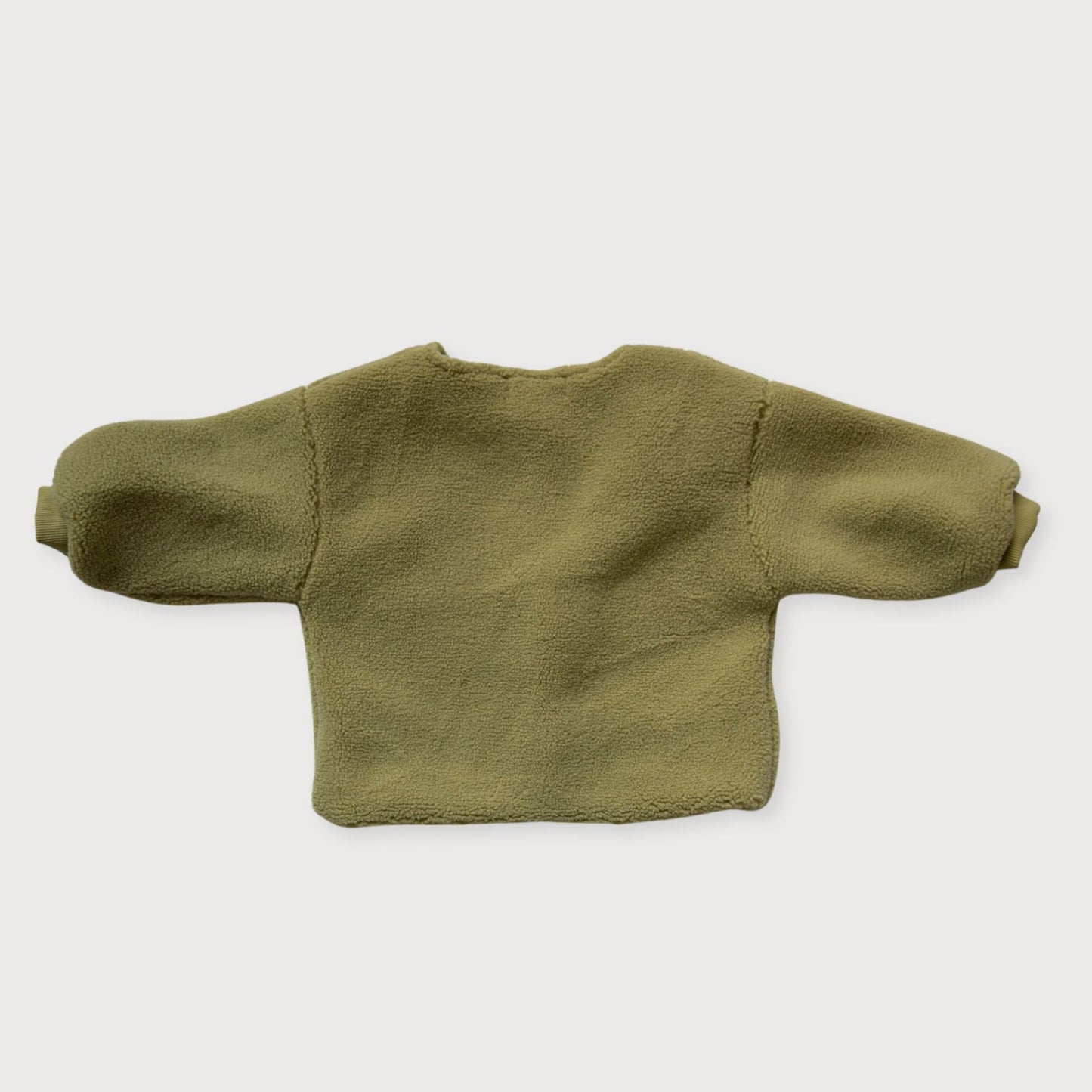 Olive Green Bouclé Jacket