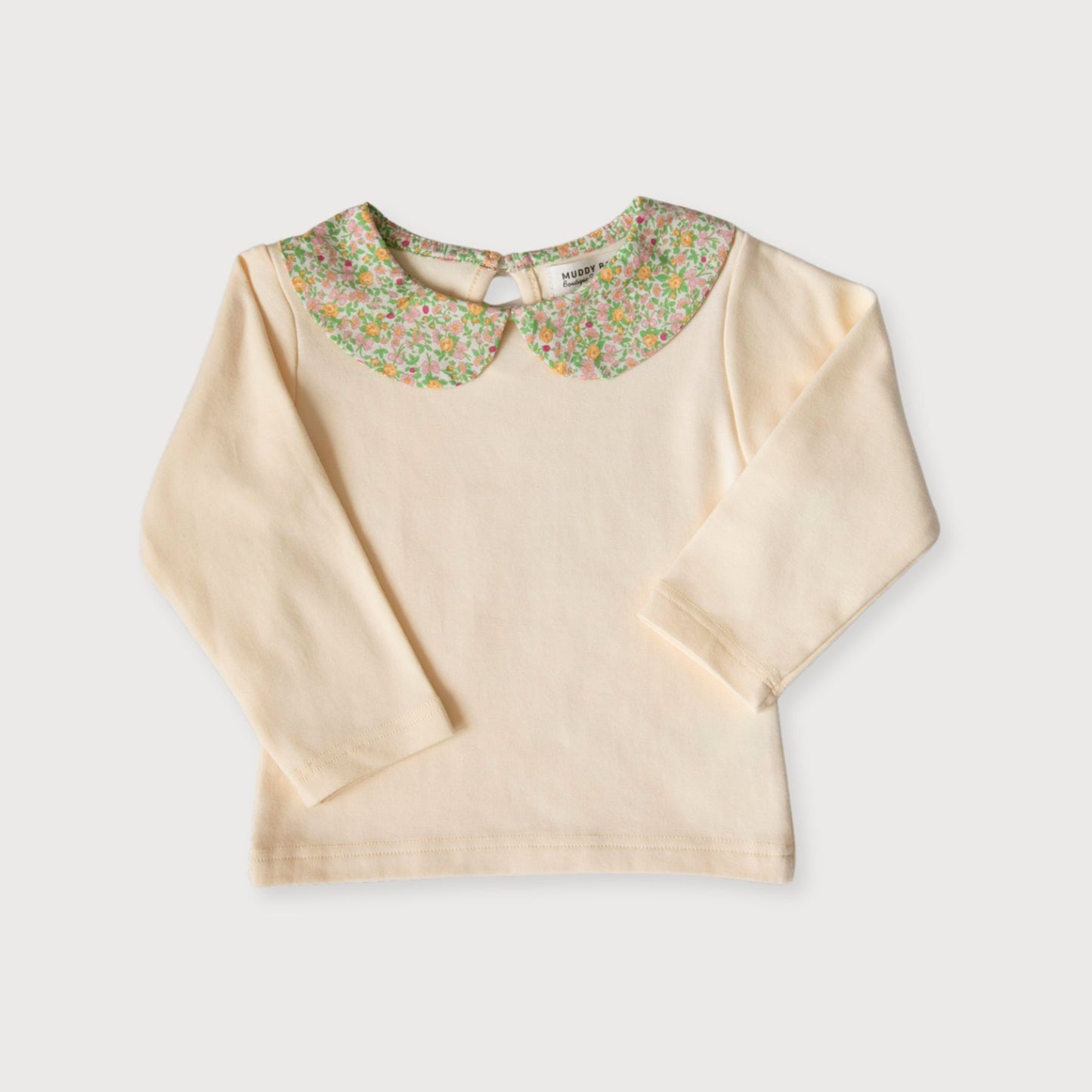 Buttercup Floral Collar Long Sleeve Top