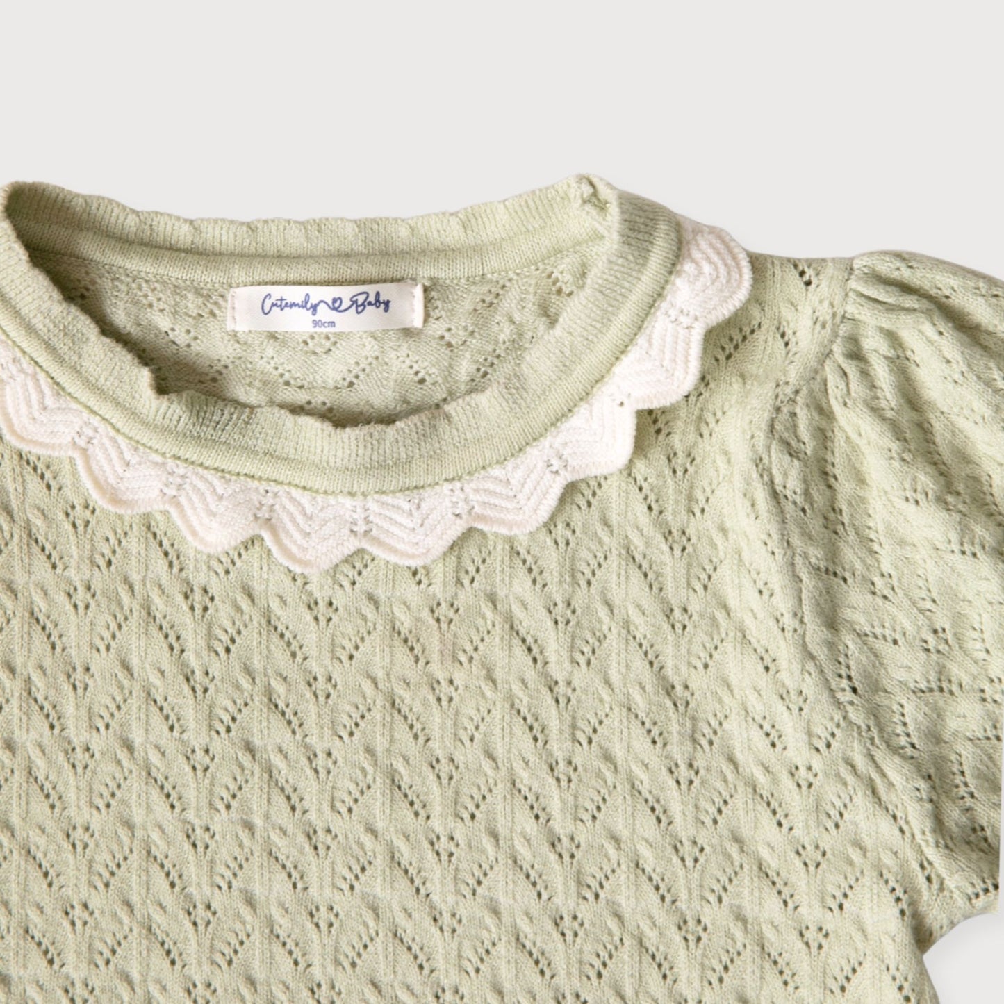 Sage Puff Sleeve Top