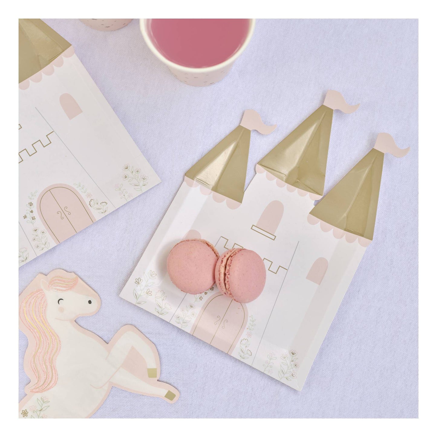 Princess Castle Disposable Plates, Pack of 8
