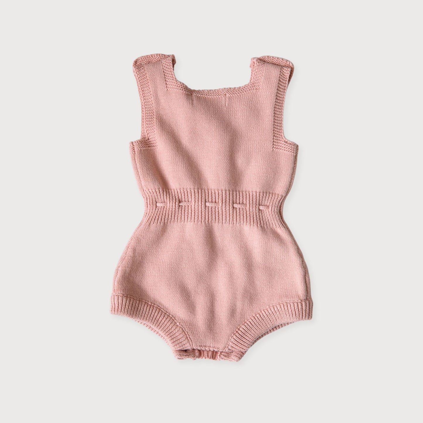 Dusky Pink Knit Romper