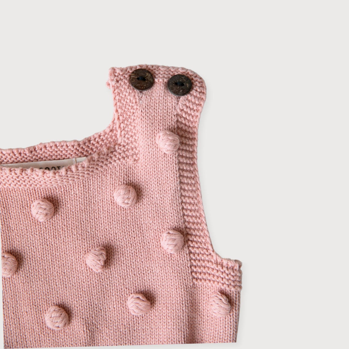 Dusky Pink Knit Romper