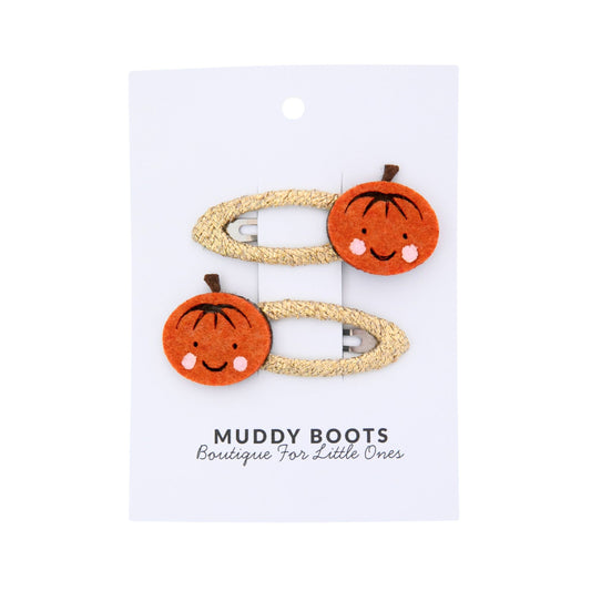 Pumpkin Patch Toddler Hair Clips