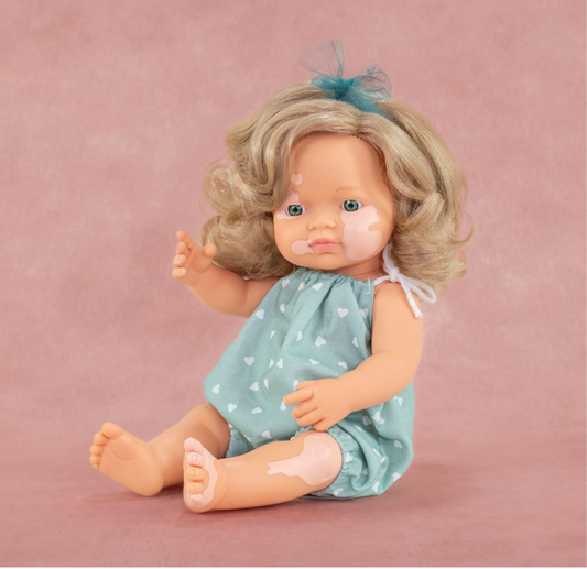 Miniland Girl With Vitiligo Baby Doll