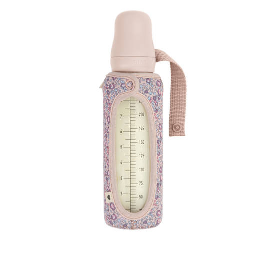 BIBS x Liberty Baby Bottle Sleeve Large Eloise Blush - Muddy Boots Home UK