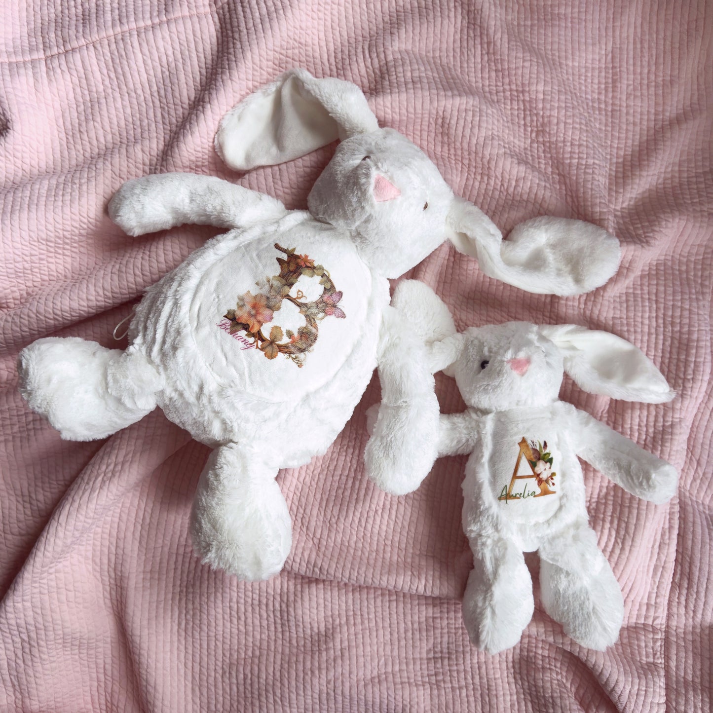 Personalized Soft Large Zippy Bunny - Muddy Boots Home UK
