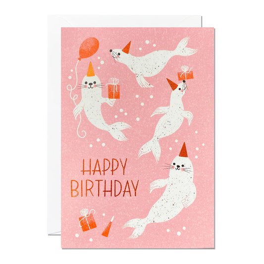 Seals Birthday Card - Muddy Boots Home UK