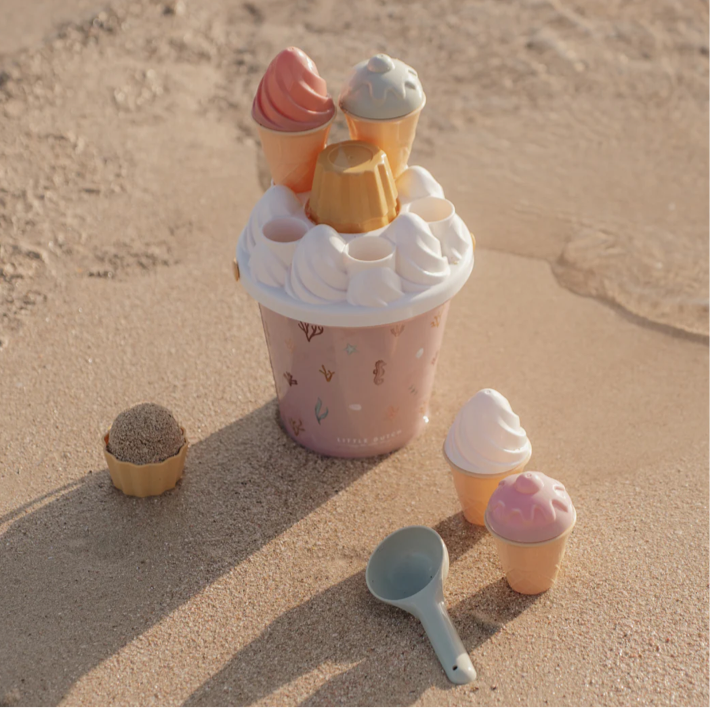 Little Dutch Ice cream Bucket Set- Ocean Dreams Pink