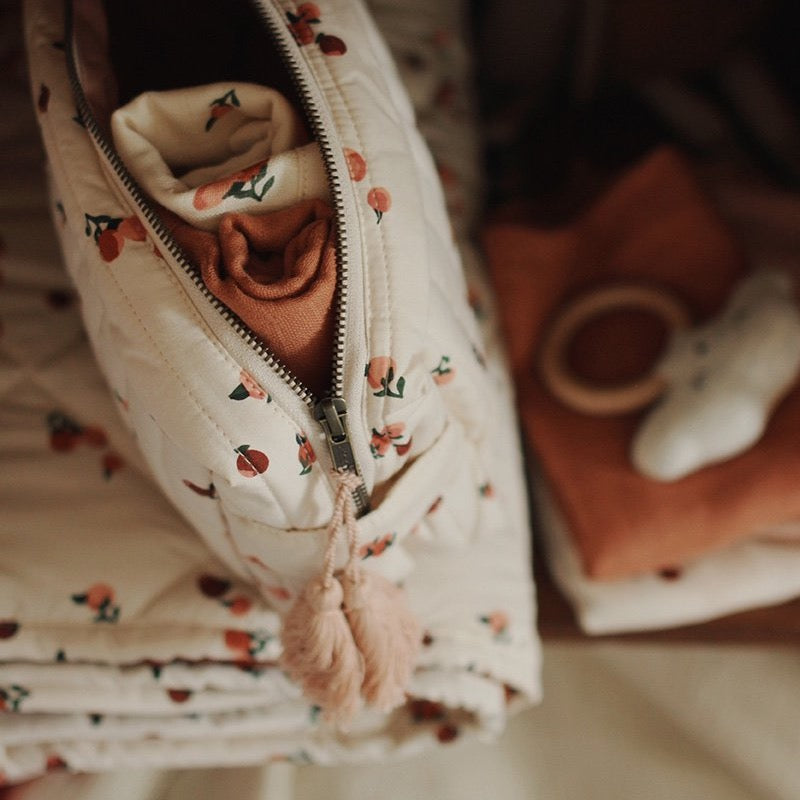 Wash Bag - Peaches - Organic Cotton - Muddy Boots Home UK