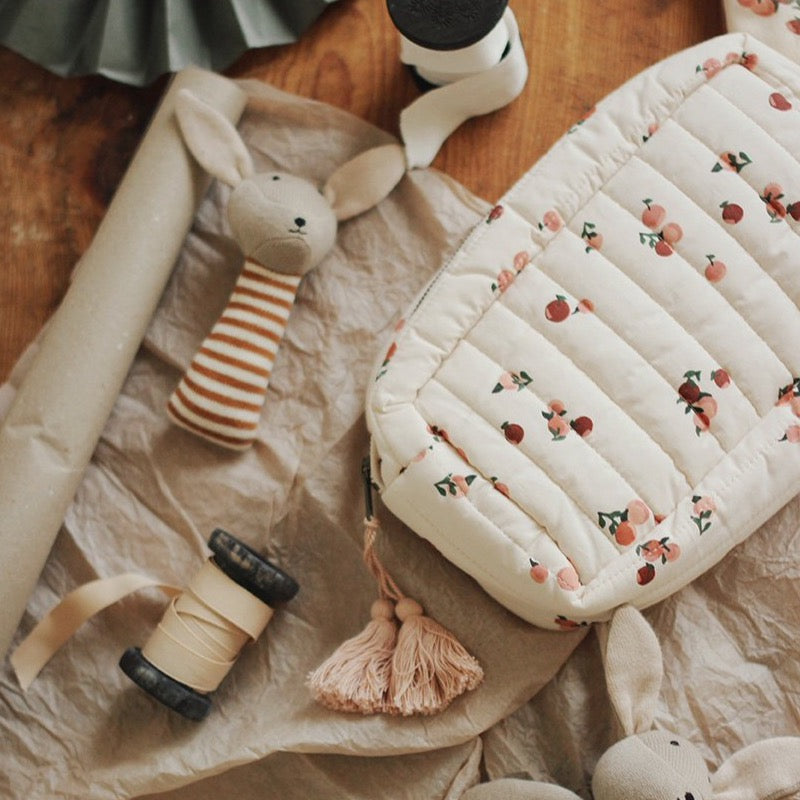 Wash Bag - Peaches - Organic Cotton - Muddy Boots Home UK