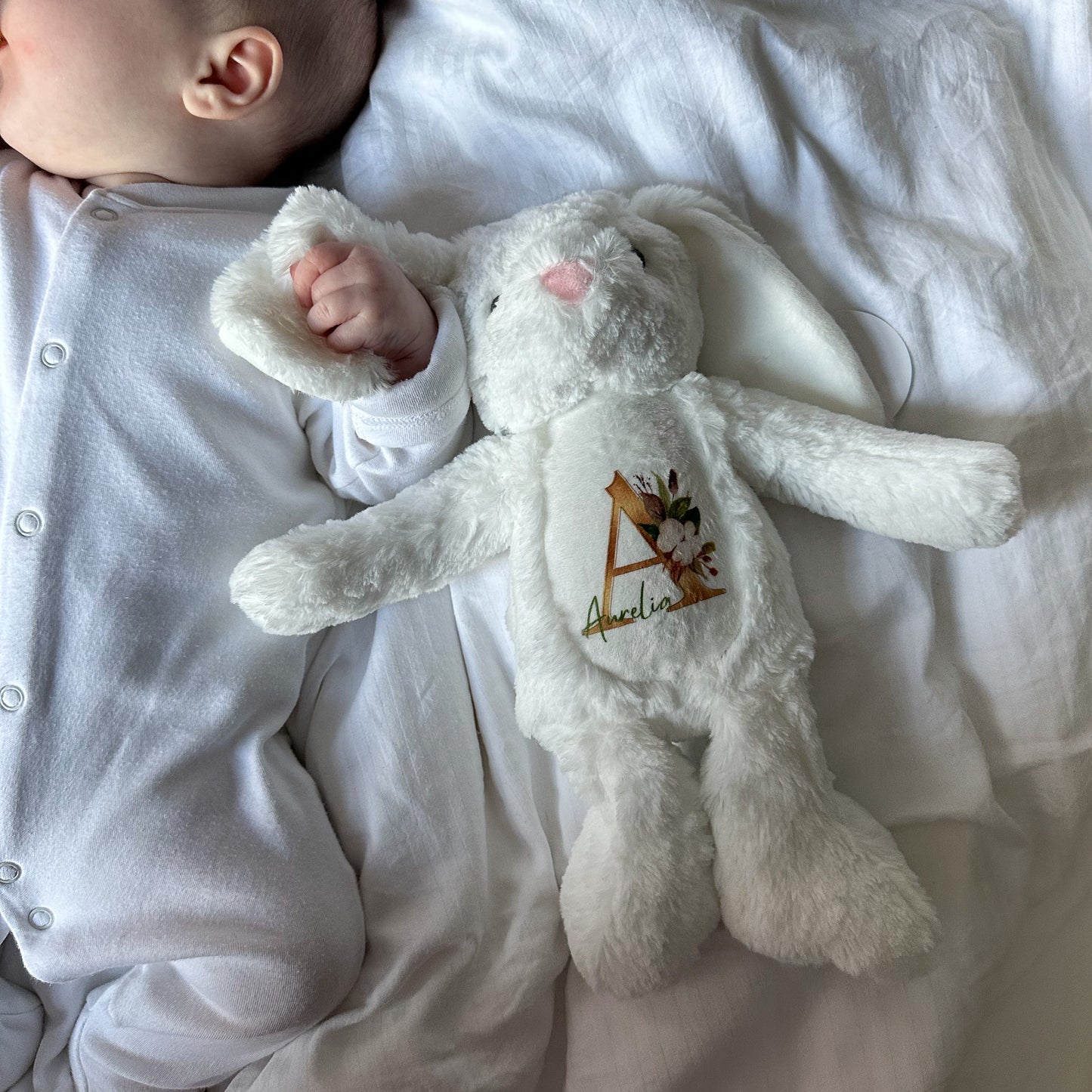 Personalised Soft White Bunny - Muddy Boots Home UK