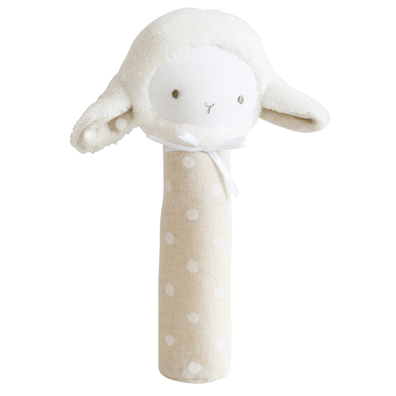 Lamby Squeaker White Linen Spot - Muddy Boots Home UK