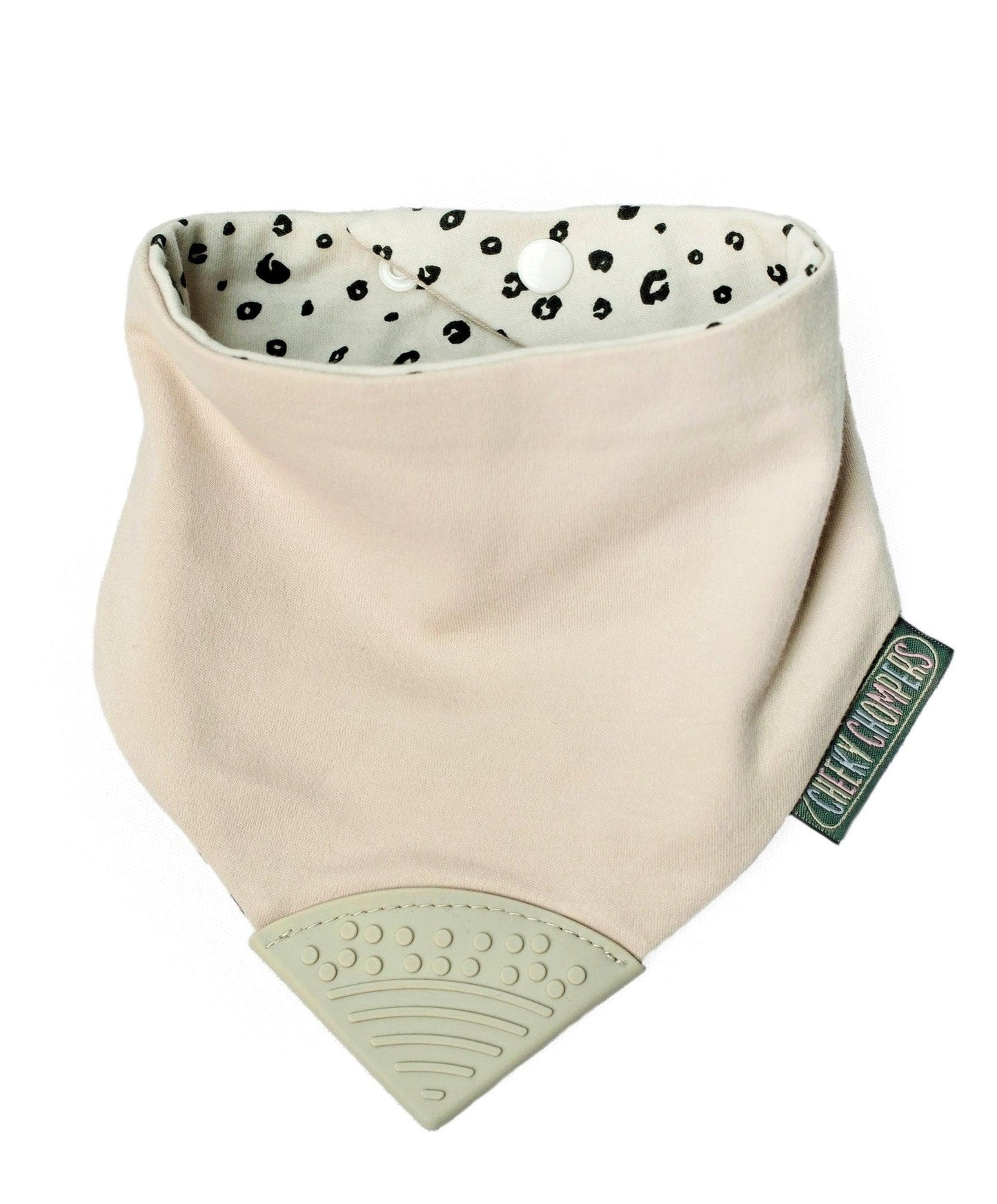 Neckerchew Teething Dribble Bib - Leopard Spot - Muddy Boots Home UK
