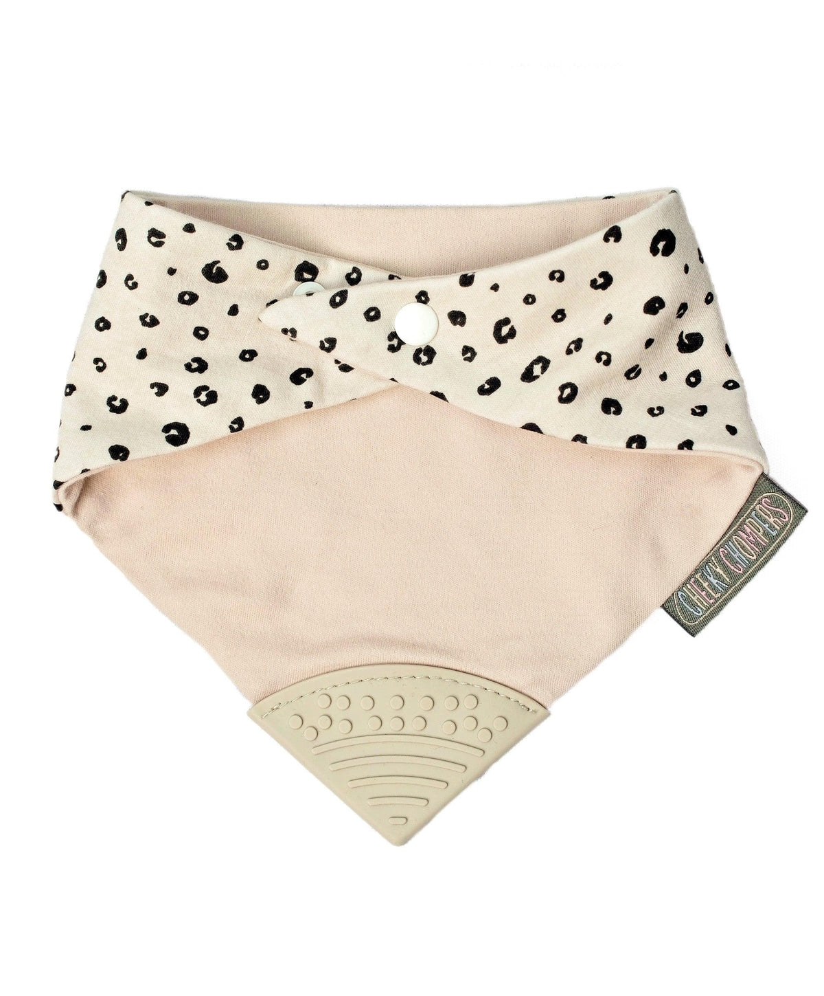 Neckerchew Teething Dribble Bib - Leopard Spot - Muddy Boots Home UK
