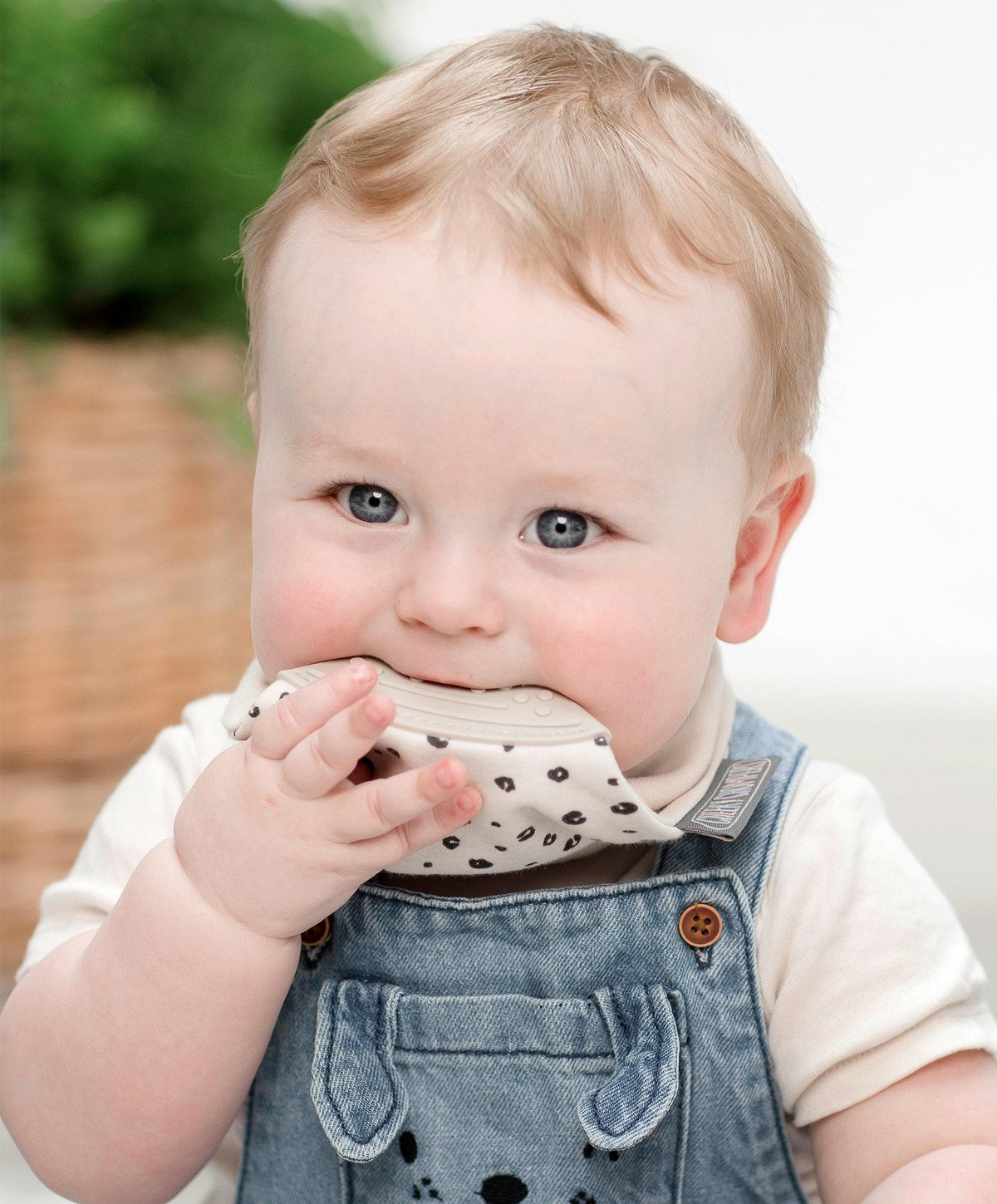 Neckerchew Teething Dribble Bib - Leopard Spot - Muddy Boots Home UK