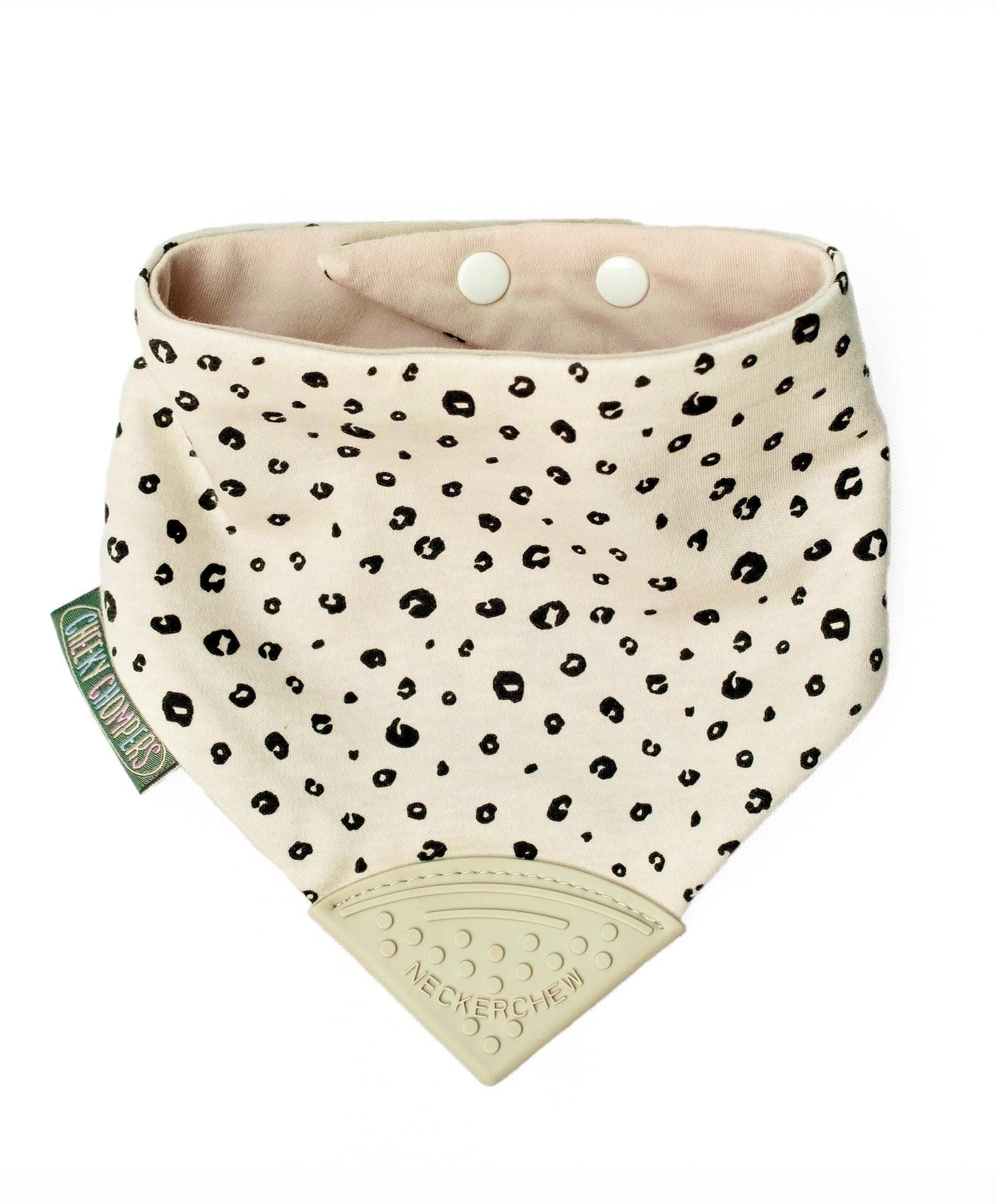 Neckerchew Teething Dribble Bib - Leopard Spot - Muddy Boots Home UK