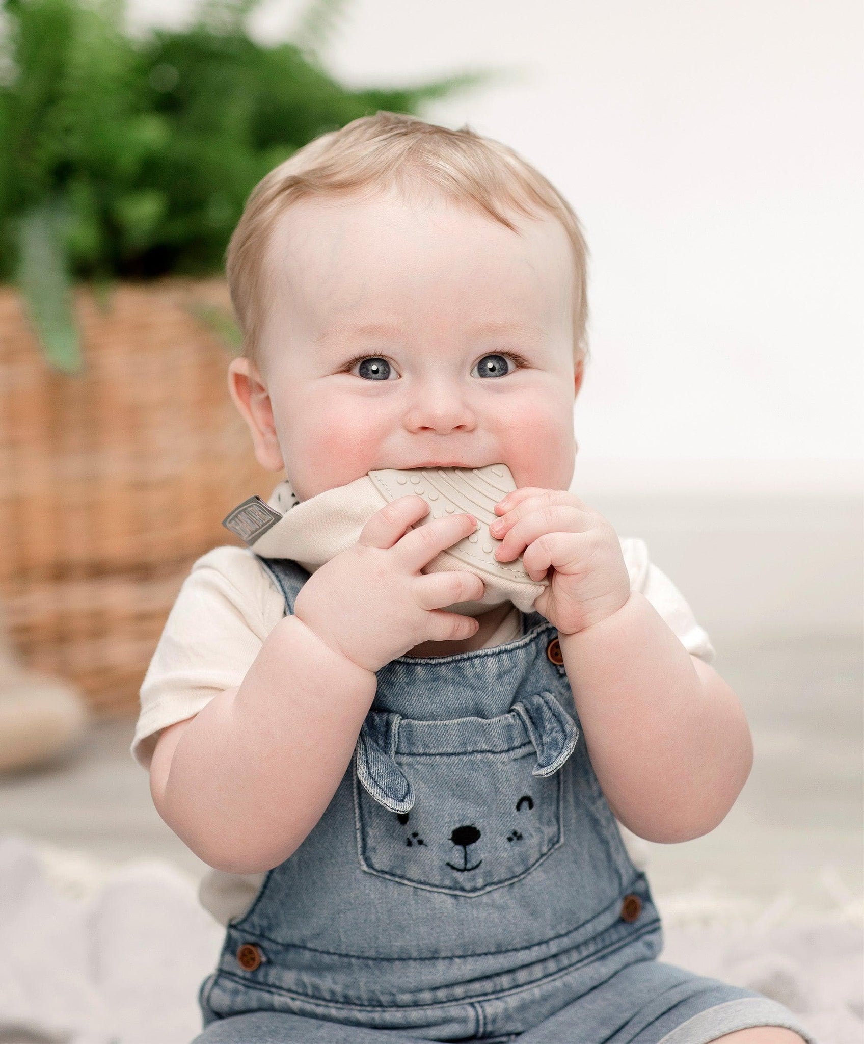 Neckerchew Teething Dribble Bib - Leopard Spot - Muddy Boots Home UK