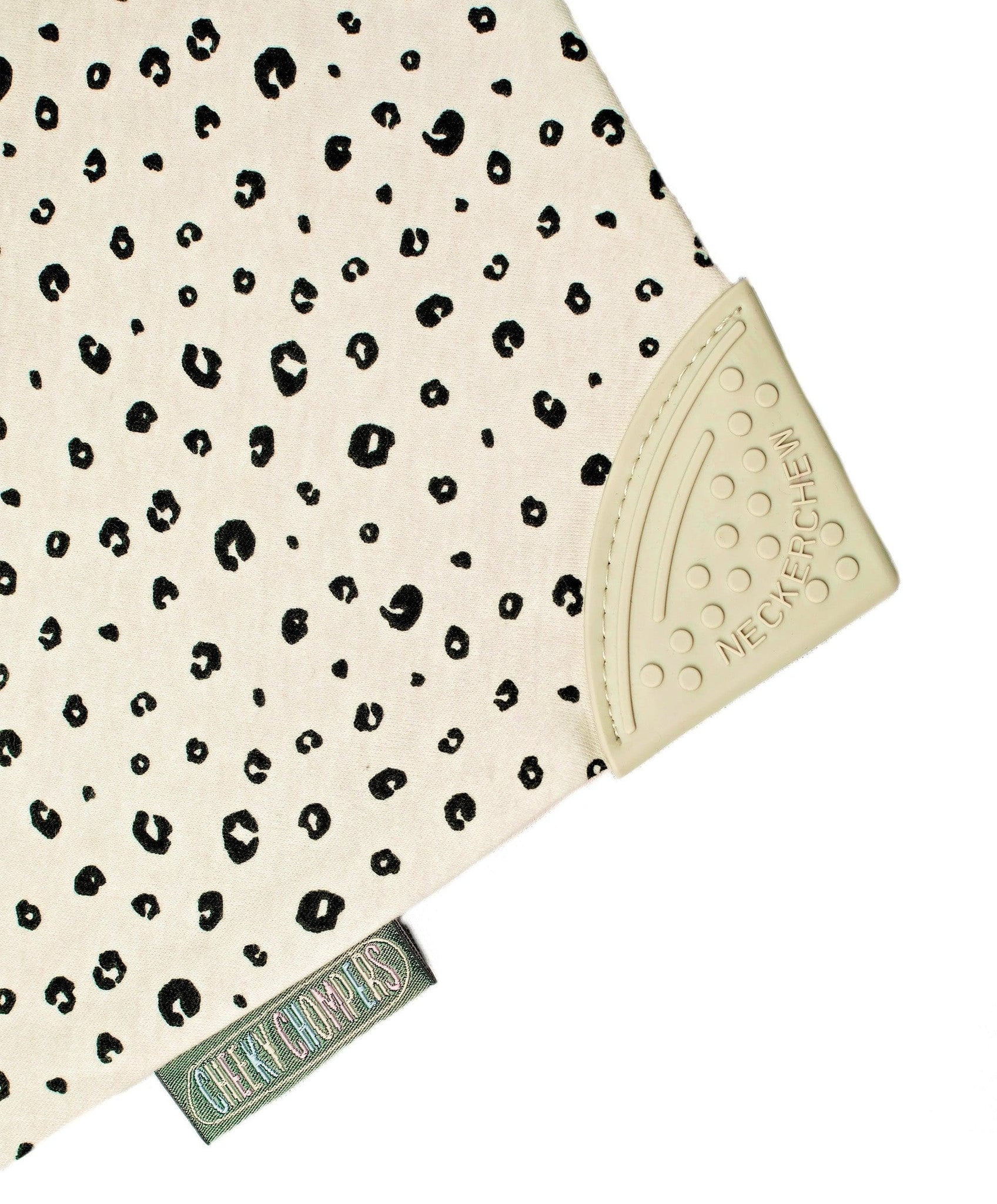 Neckerchew Teething Dribble Bib - Leopard Spot - Muddy Boots Home UK
