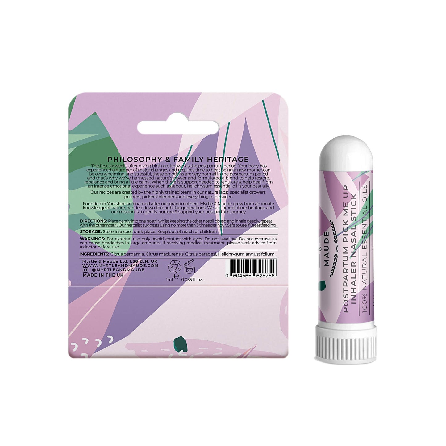 Myrtle & Maude - Postpartum Essential Oil Nasal Inhalation Stick