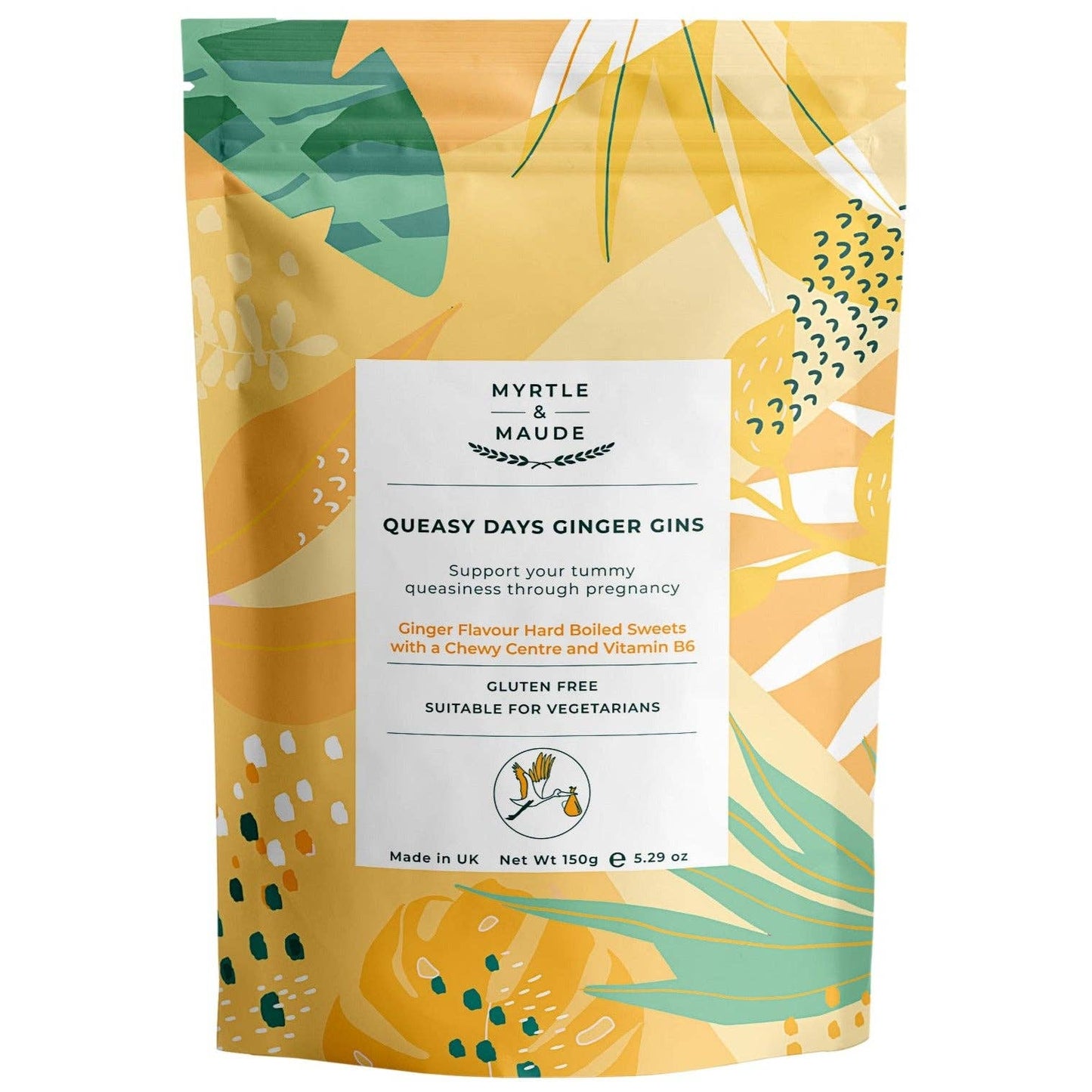 Myrtle & Maude - Morning Sickness Vitamin B6 Ginger Gins