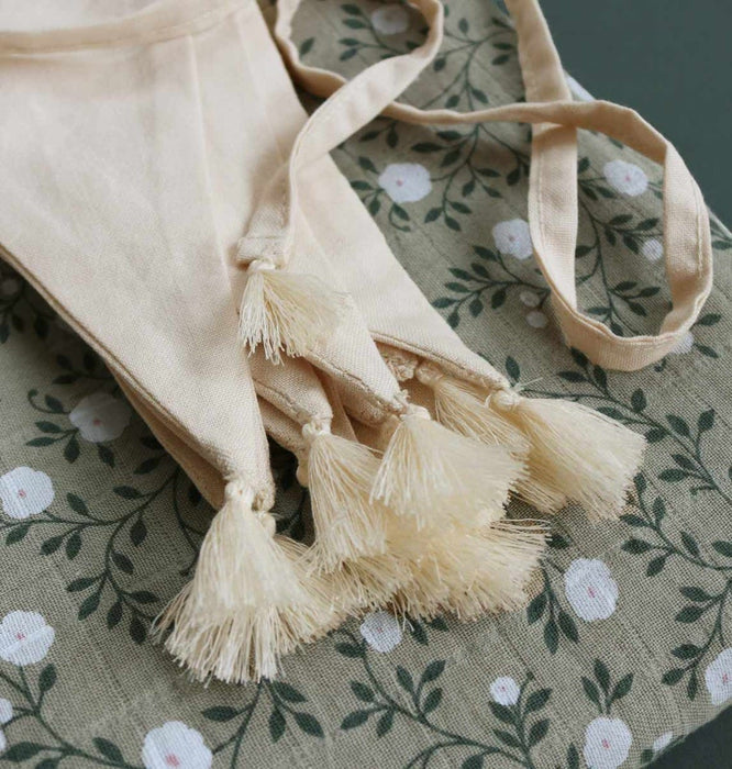 Cotton Garland/ Bunting, Party Decoration: Cream - Muddy Boots Home UK
