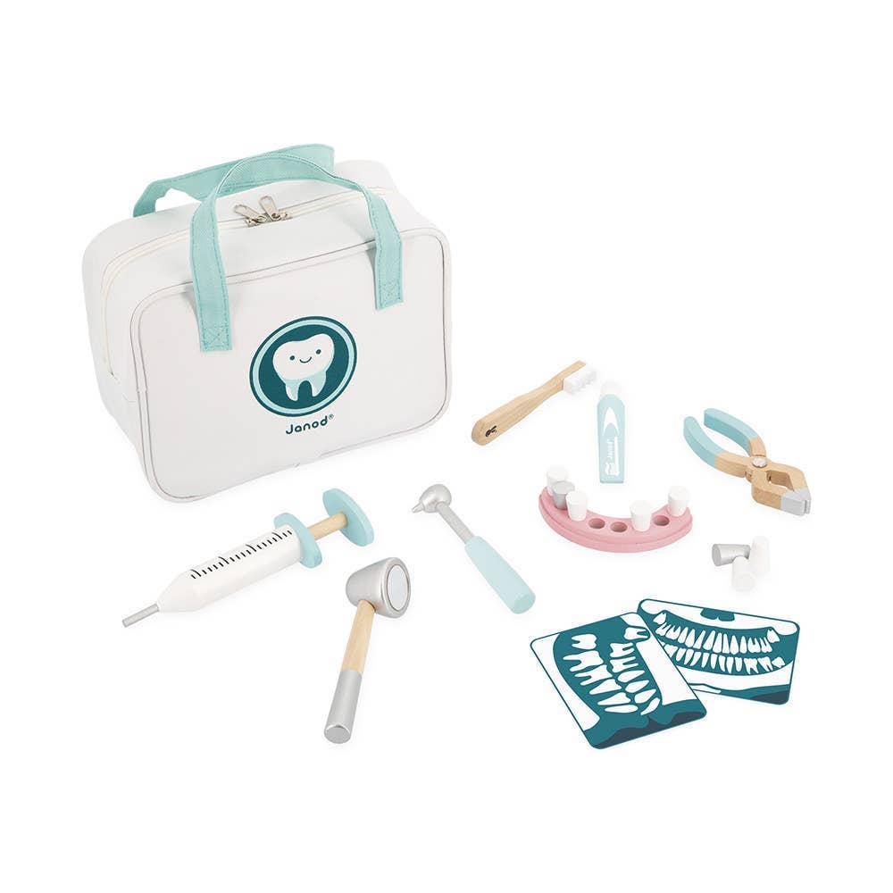 Juratoys - Pretend Play Occupational Toy | Dentist Set | 9 Accessories