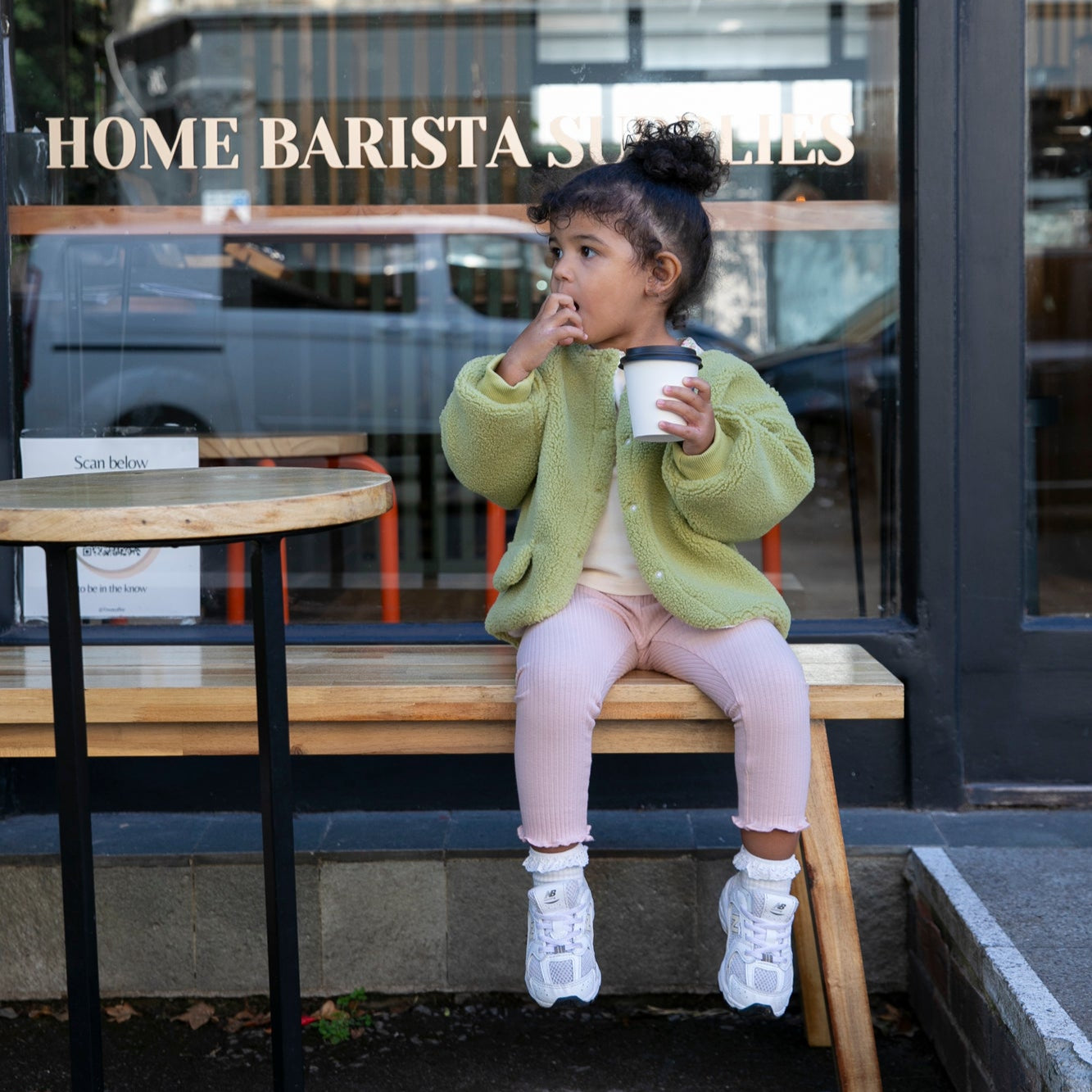 Olive Green Bouclé Jacket