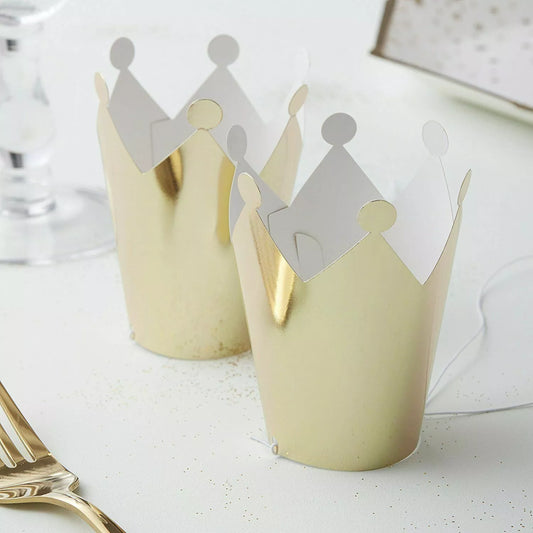 Ginger Ray Gold Party Crowns