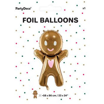 GINGERBREAD MAN FOIL BALLOON - Muddy Boots Home UK