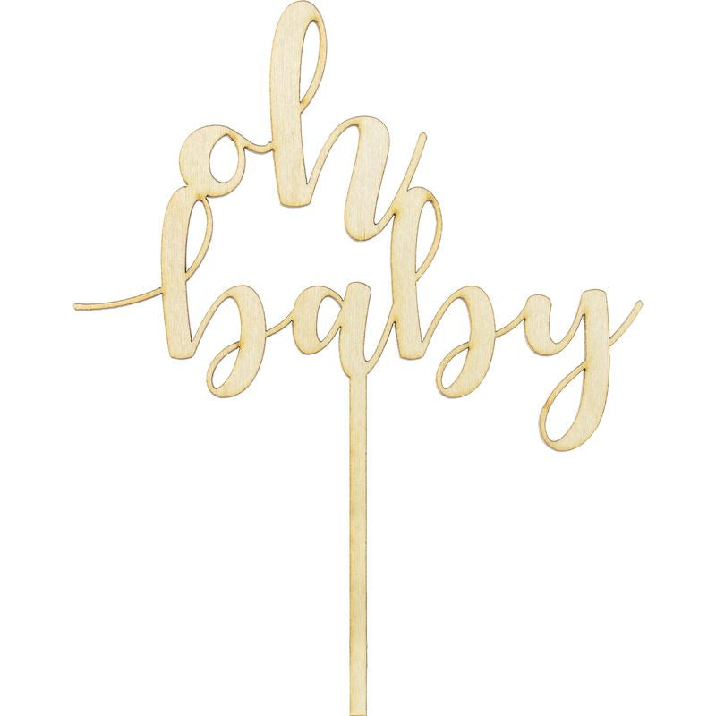 Oh Baby Wooden Topper - Muddy Boots Home UK