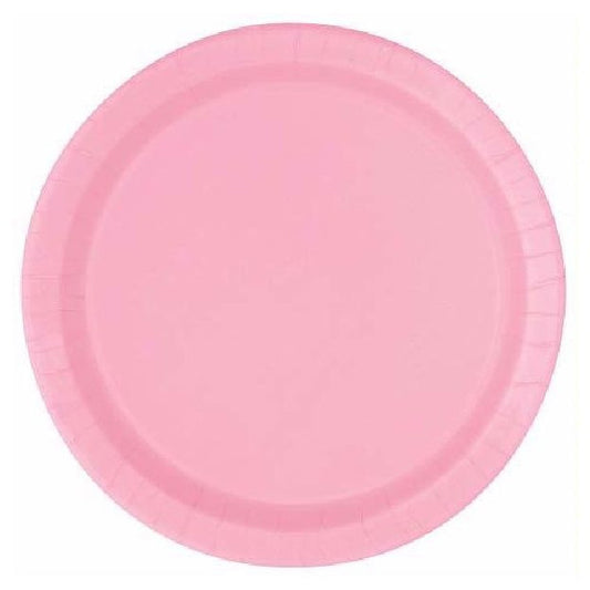 Large Pale Pink Plates 9" - Muddy Boots Home UK