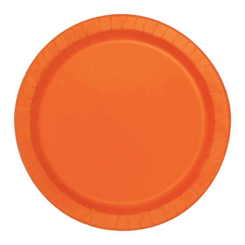 Pumpkin Orange Plates - Muddy Boots Home UK