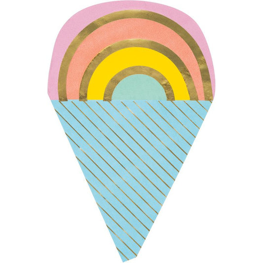 Pastel Ice Cream Shaped Napkins - Muddy Boots Home UK