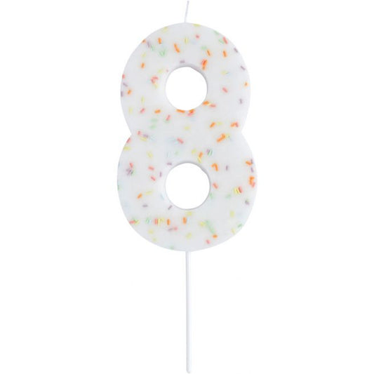 NO.8 GIANT SPRINKLE CANDLE - Muddy Boots Home UK