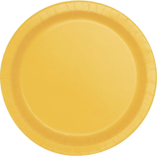 Sunflower Yellow Plates 7” - Muddy Boots Home UK