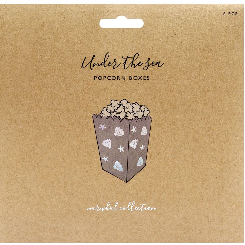 Narwhal Popcorn Boxes - Muddy Boots Home UK