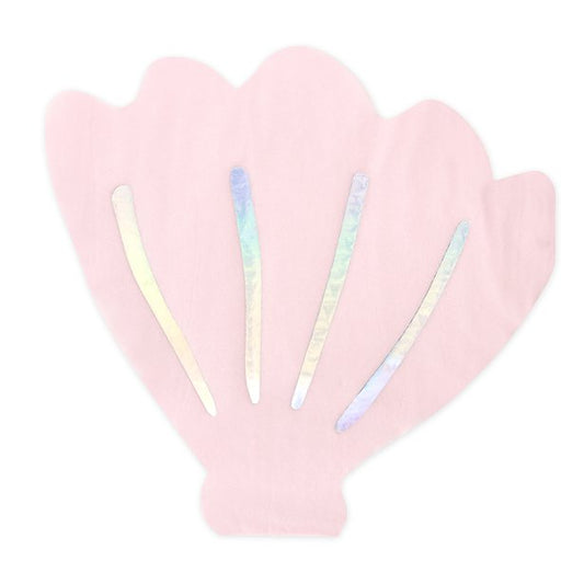 Pink Seashell Paper Napkins - Muddy Boots Home UK