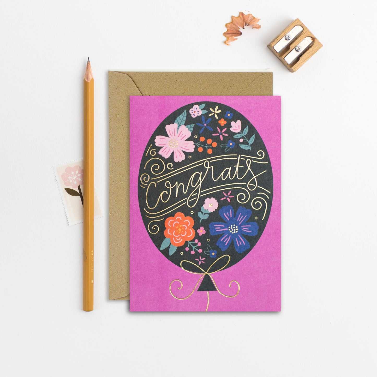 Congrats Balloon Card | Congratulations Card | Celebrate | default - Muddy Boots Home UK