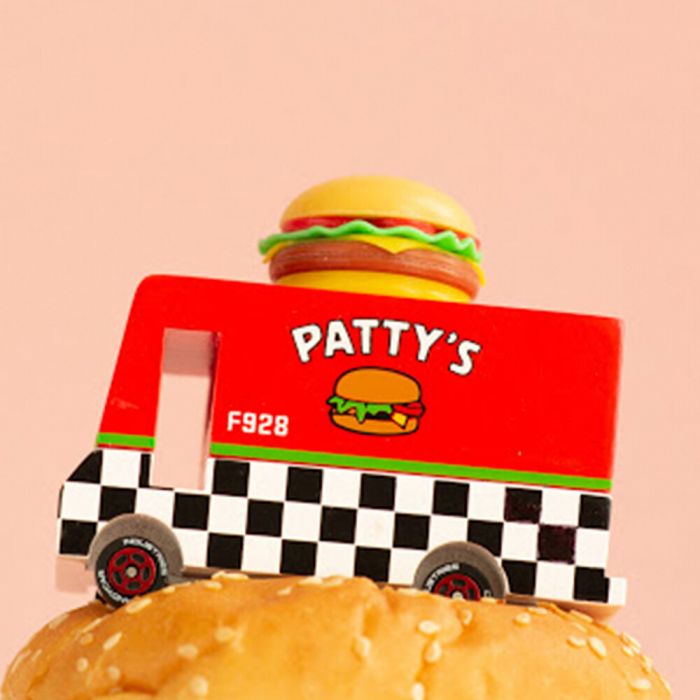 Candylab - Hamburger Candyvan Wooden Toy Car - Muddy Boots Home UK