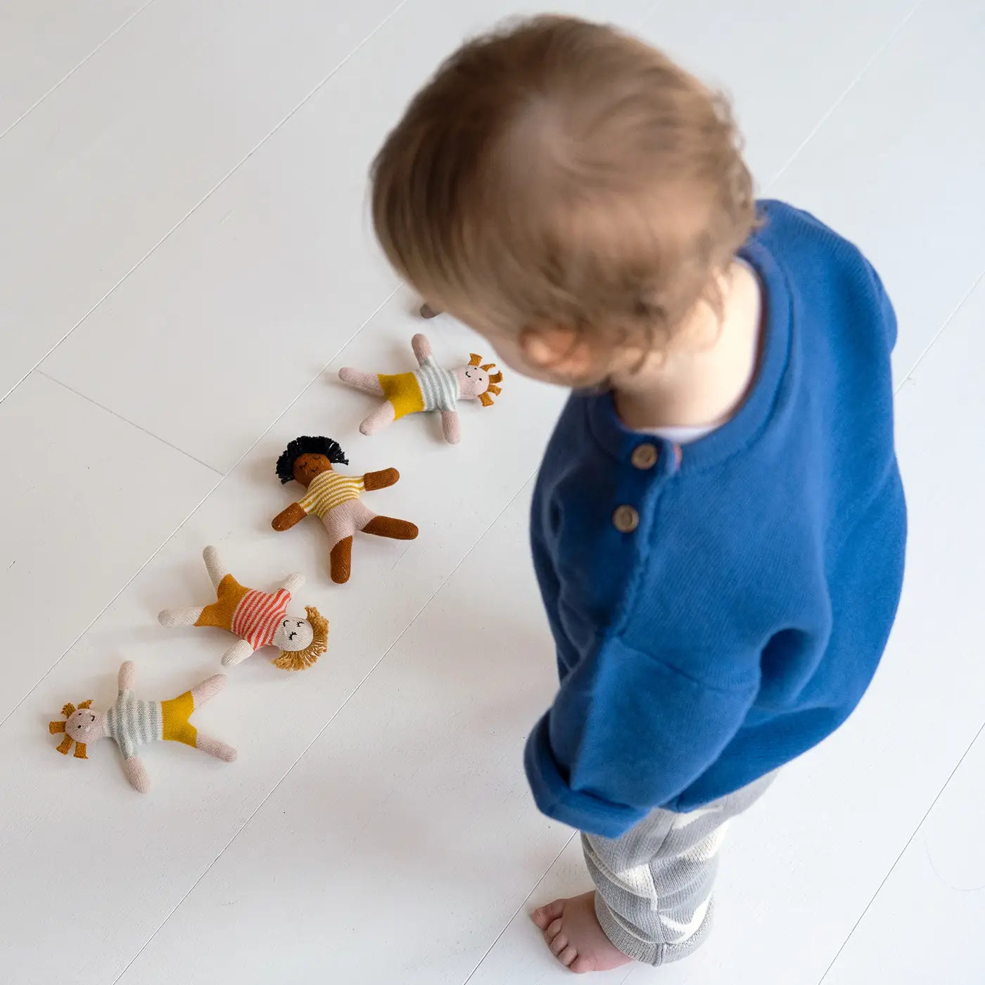 Cotton Knit Mini Rattles: Buddies - Muddy Boots Home UK